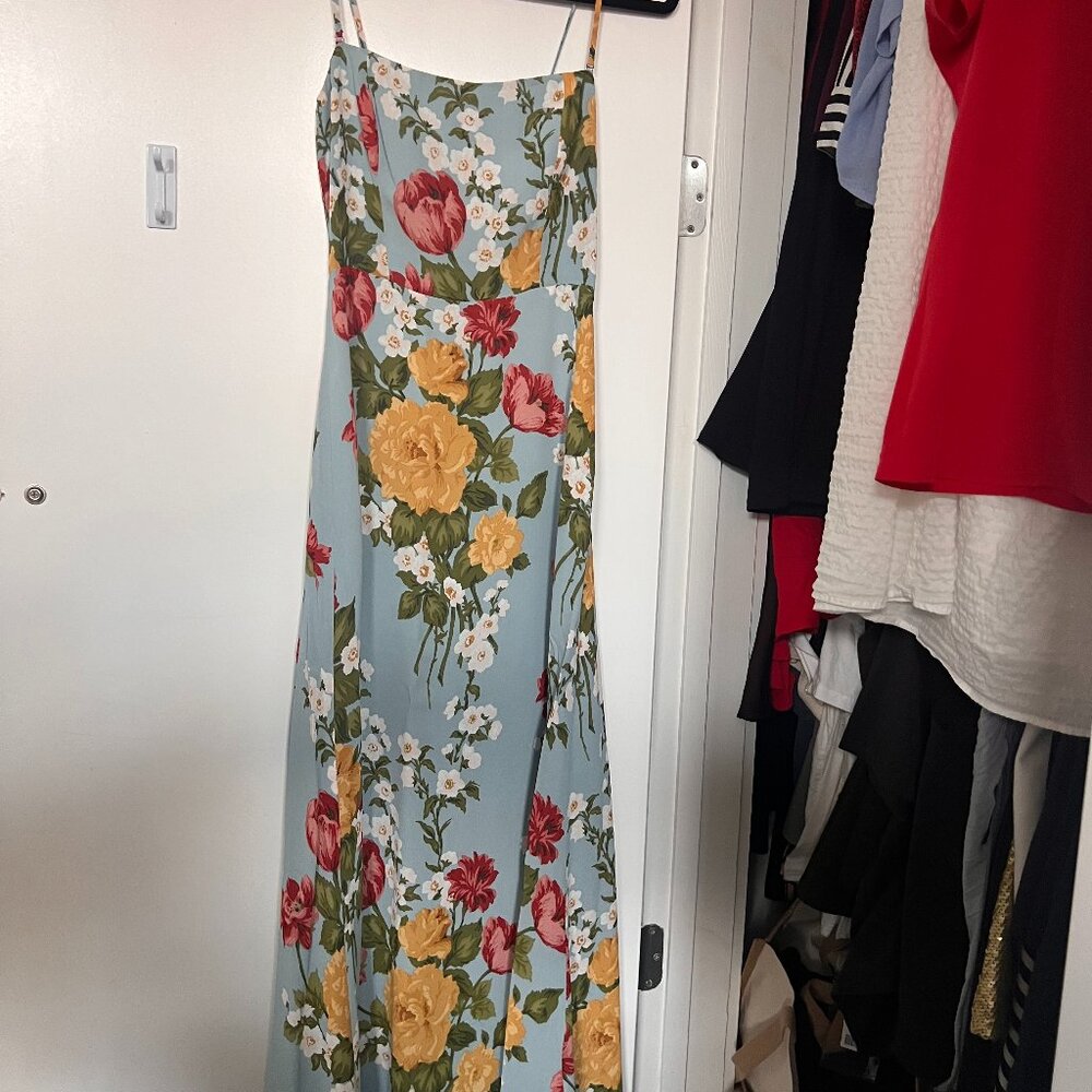 Reformation Floral Wedding Guest Dress